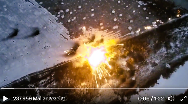 [Video]▶️ Hier explodiert Putins Horrorwaffe - Ukraine zerstört thermobarischen Raketenwerfer! 
